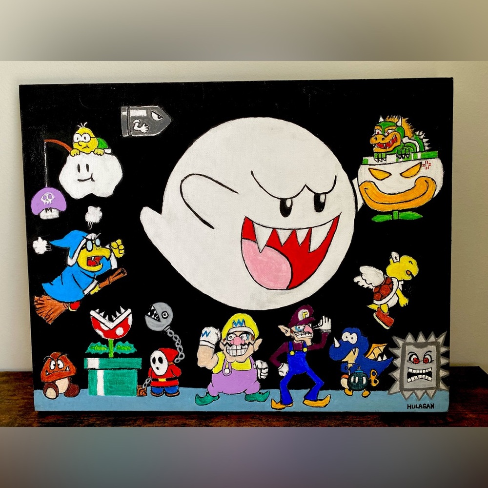 Mario Villains (Acrylic Painting 11"x14")